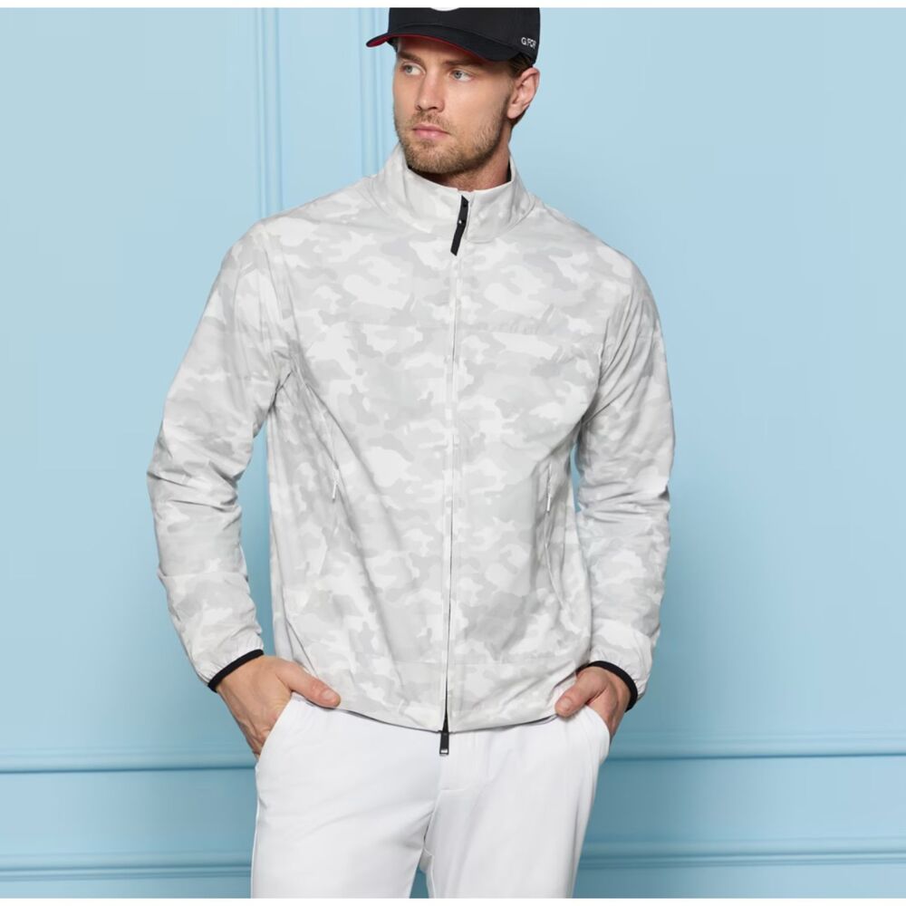 G/FORE Parachute Camo Zippered Windbreaker Gray Large NEW NWT